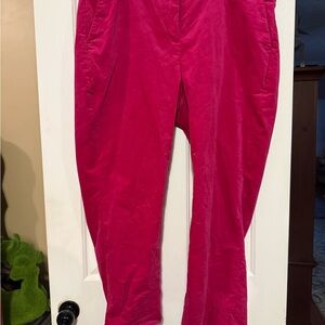 J. Crew Vibrant Pink Ankle Pants
